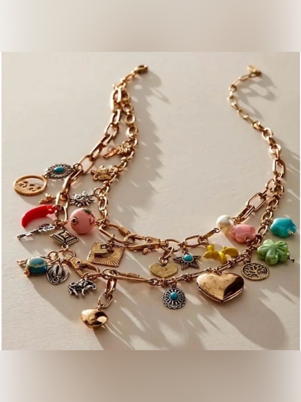 Free People Maxamillion Charm Necklace